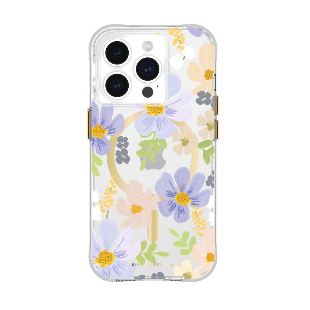 NNEDSZ Case-Mate Rifle Paper MagSafe Case For iPhone 15 Pro - Pastel Marguerite