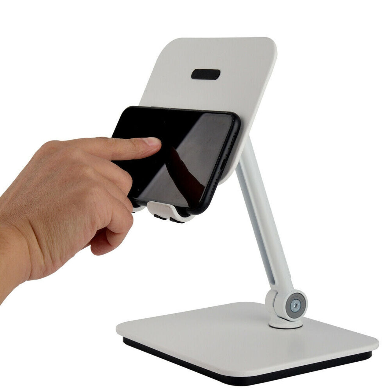 NNEDSZ Full Motion 3 in 1 Smartphone Tablet and Notebook Holder White-0