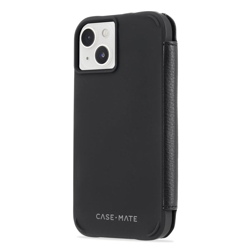 NNEDSZ Case-Mate Tough Wallet Folio Case with MagSafe For iPhone 14 / iPhone 13 - Black