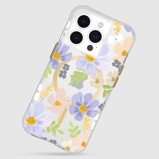 NNEDSZ Case-Mate Rifle Paper MagSafe Case For iPhone 15 Pro - Pastel Marguerite