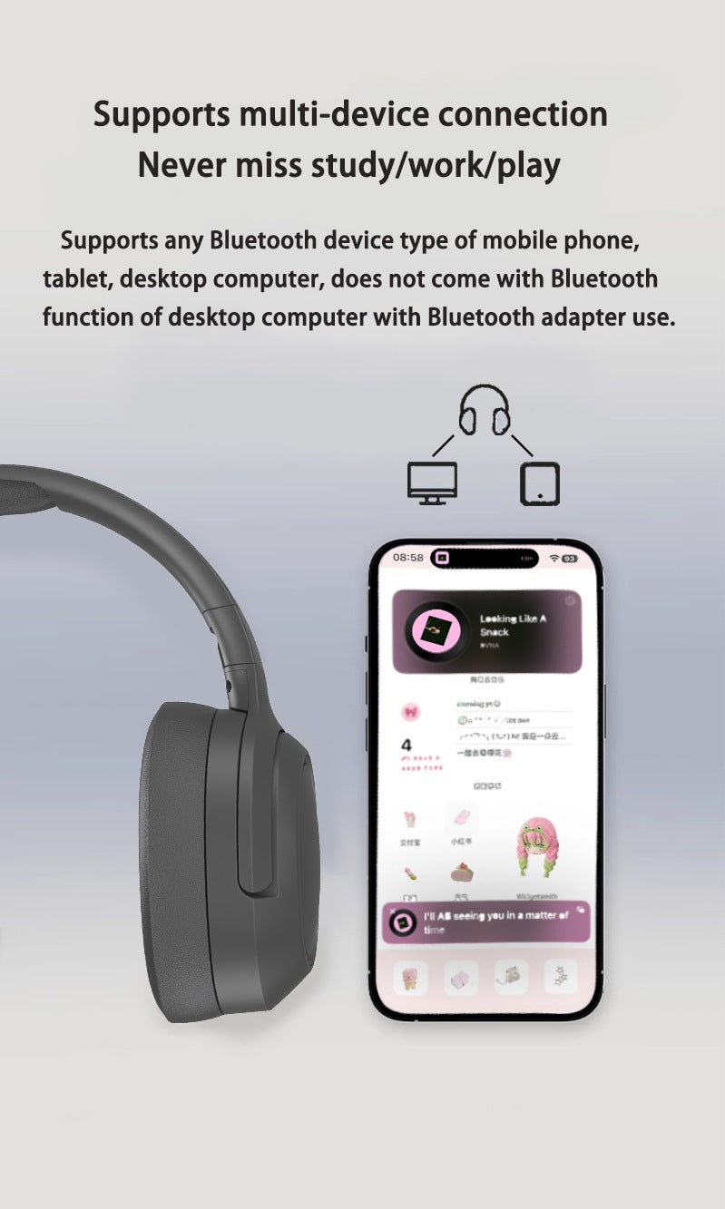 NNEDSZ Green P2963 Wireless Bluetooth Headphones with LED Light, Hi-Fi Sound, and Sport Design