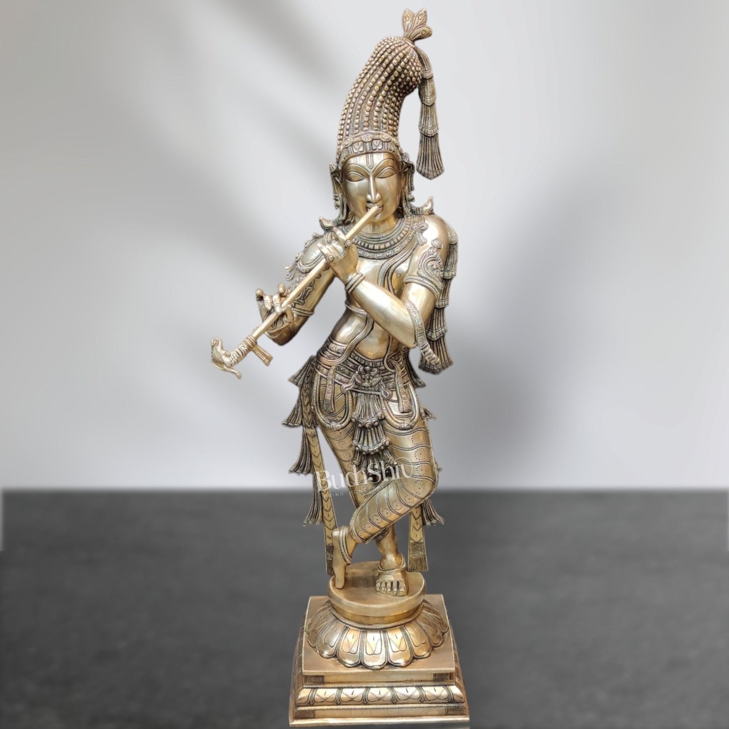 Divine Superfine brass Krishna Murlidhar Idol | 36 inch/ 3 feet | span Experience divine