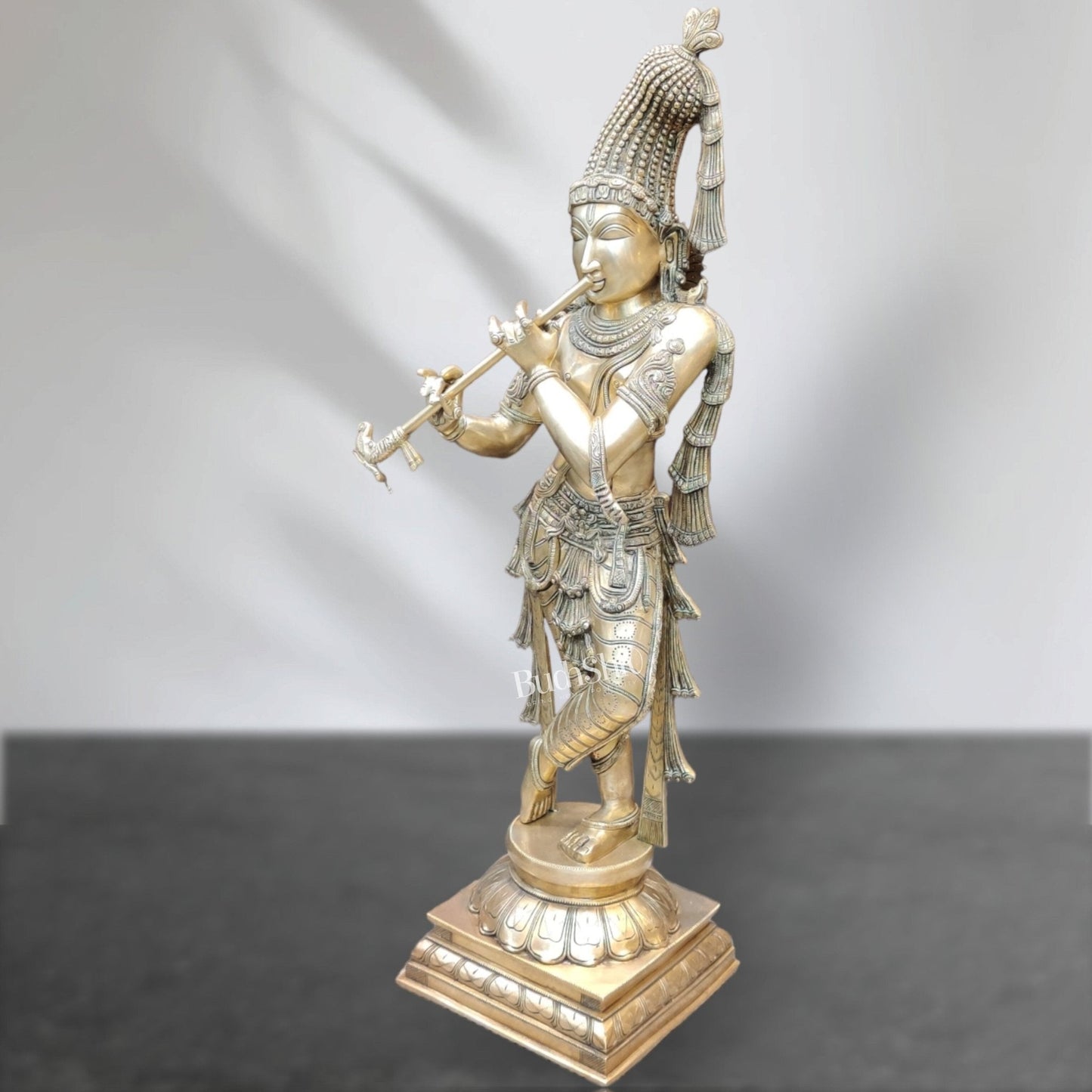 Divine Superfine brass Krishna Murlidhar Idol | 36 inch/ 3 feet | span Experience divine
