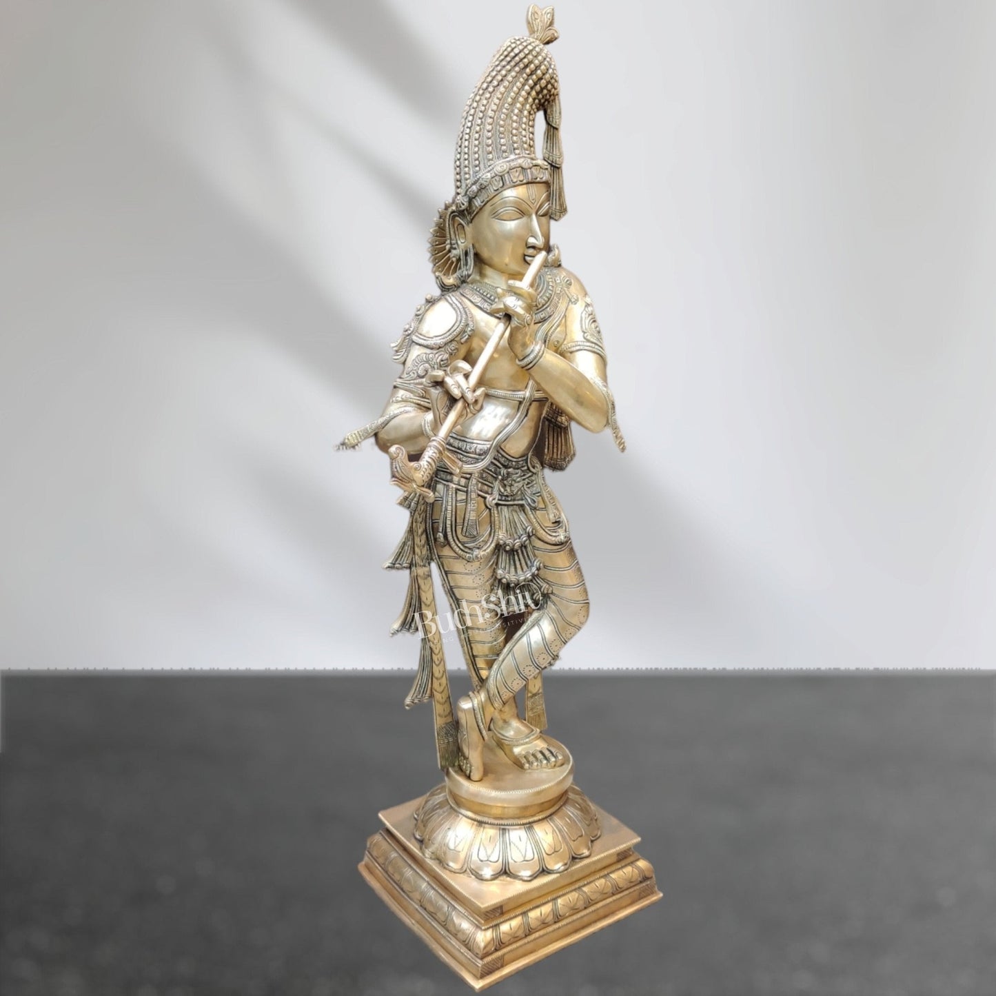 Divine Superfine brass Krishna Murlidhar Idol | 36 inch/ 3 feet | span Experience divine