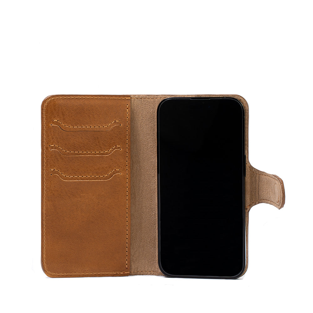 Leather Folio Case Wallet for iPhone 16 Series with MagSafe - Classic 4.0