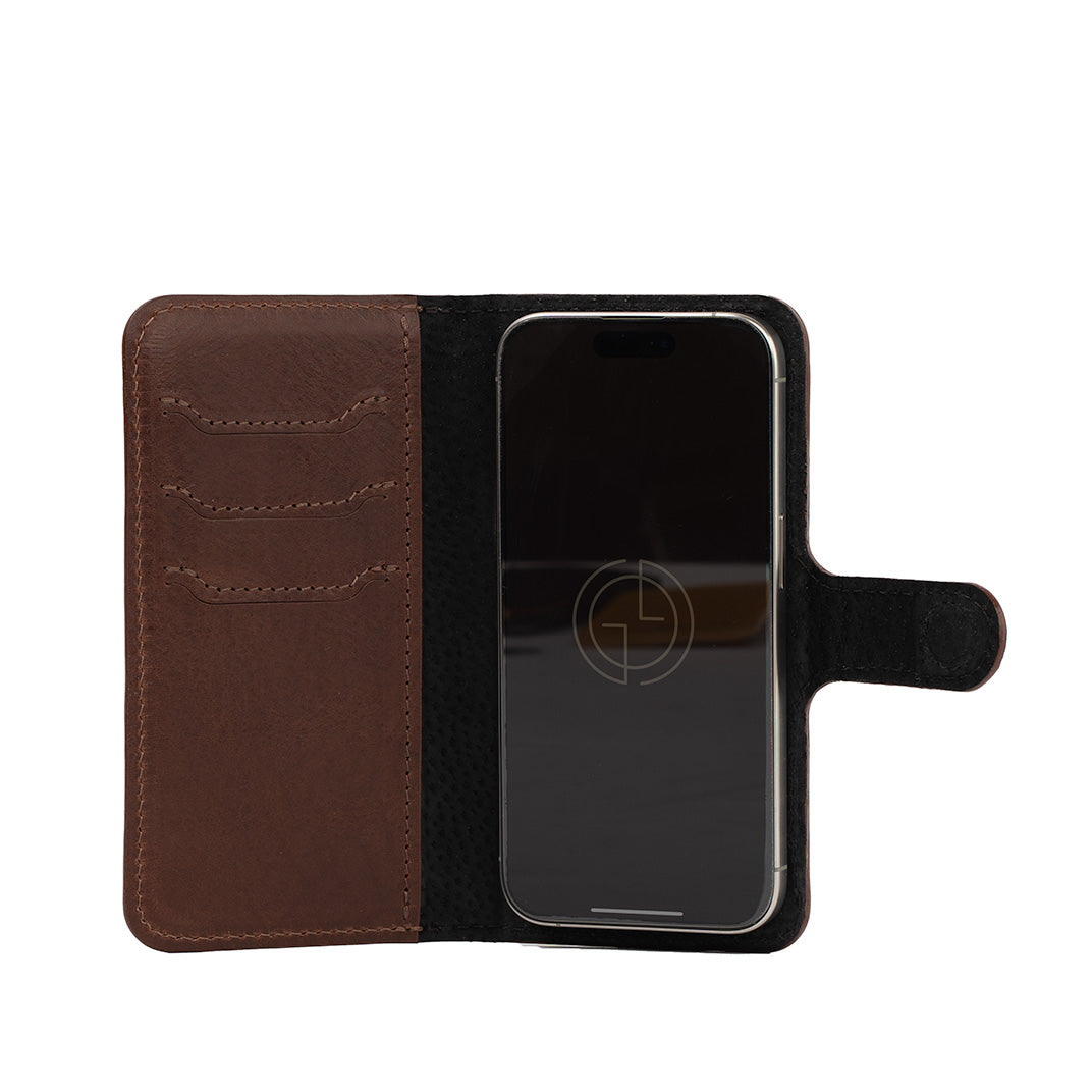 Leather Folio Case Wallet for iPhone 16 Series with MagSafe - Classic 4.0